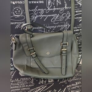 COPY - Steve Madden Olive Shoulder Bag with Pink Interior